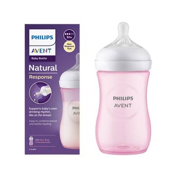 Philips Avent Natural Feeding Bottle 1+ Months (Pink)
